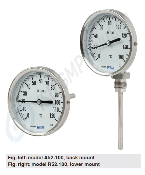 52 바이메탈온도계,바이메탈온도계