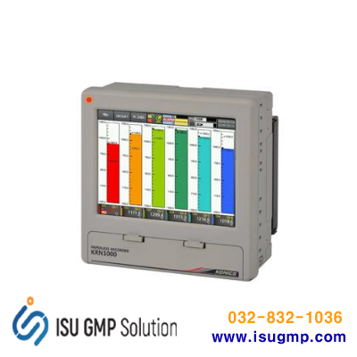 LCD 터치스크린 페이퍼리스 기록계 KRN1000