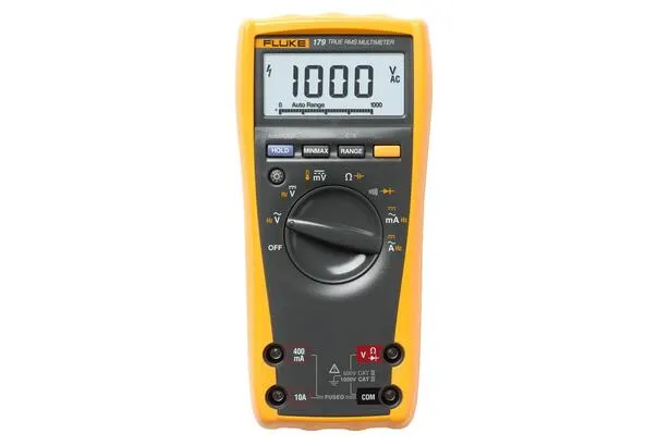 Fluke_179 TRMS Digital Multimeter with temperature readings.webp